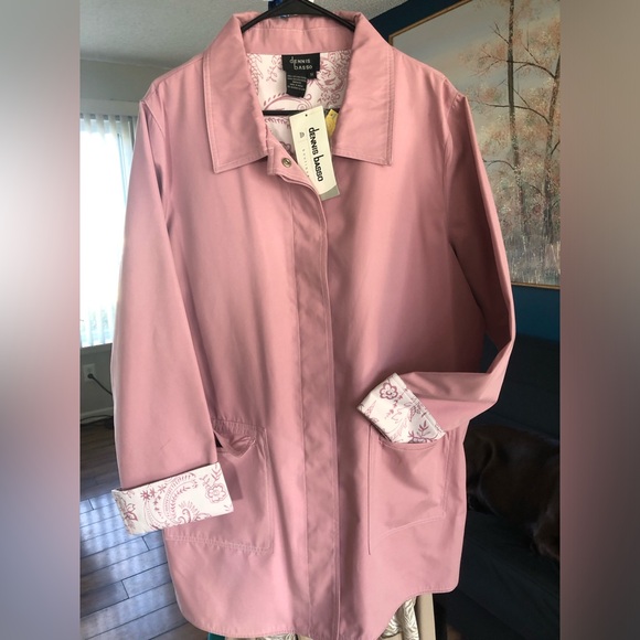 dennis basso Jackets & Blazers - Woman’s xl dennis basso light pink, light weight coat